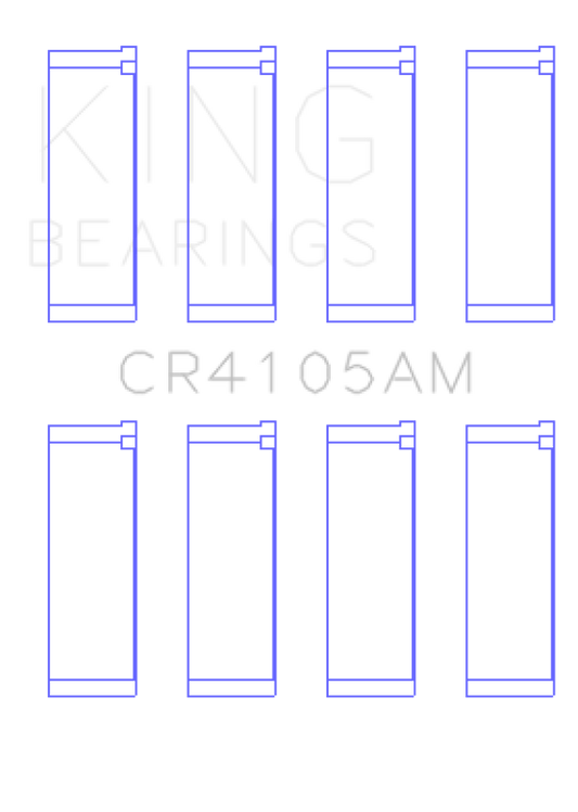 King Engine Bearings Mazda FS-DE L4/FP L4/FS L4 DOHC 16 Valve (Size +0.5) Rod Bearing Set