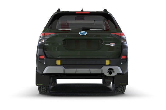 Rally Armor 2026 Subaru Forester Wilderness Black UR Mud Flap w/Green Logo