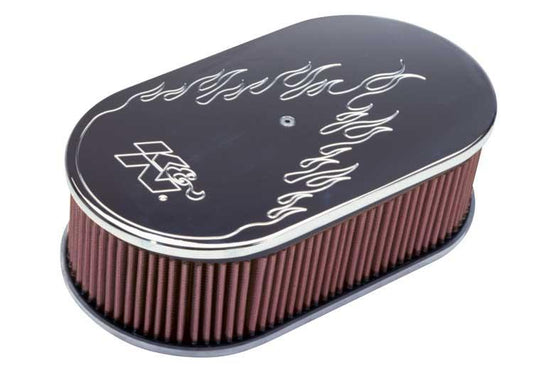 K&N Small Oval Electric Design 2in h