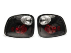 Raxiom 97-00 Ford F-150 Flareside Axial Series Altezza Style Tail Lights- Black- Clear Lens