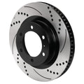 Wilwood 6x5.5 SRP Drilled & Slotted Black Electro Coat Rotor LH