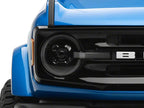 Raxiom 21-26 Ford Bronco LED Halo Headlights with Amber Backlight- Black Housing- Clear Lens