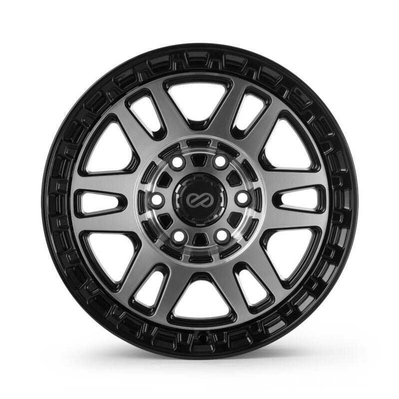 Enkei Trail-Tracker 17x8.5 / 6x139.7 BP / ET0 / 106.1mm Bore - Matte Black Machined Wheel