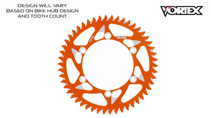 Vortex Racing 46 Tooth 520 Rear Sprocket - Orange