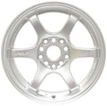 Gram Lights 57DR 15x8.0 +28 4x100 Sunlight Silver Wheel
