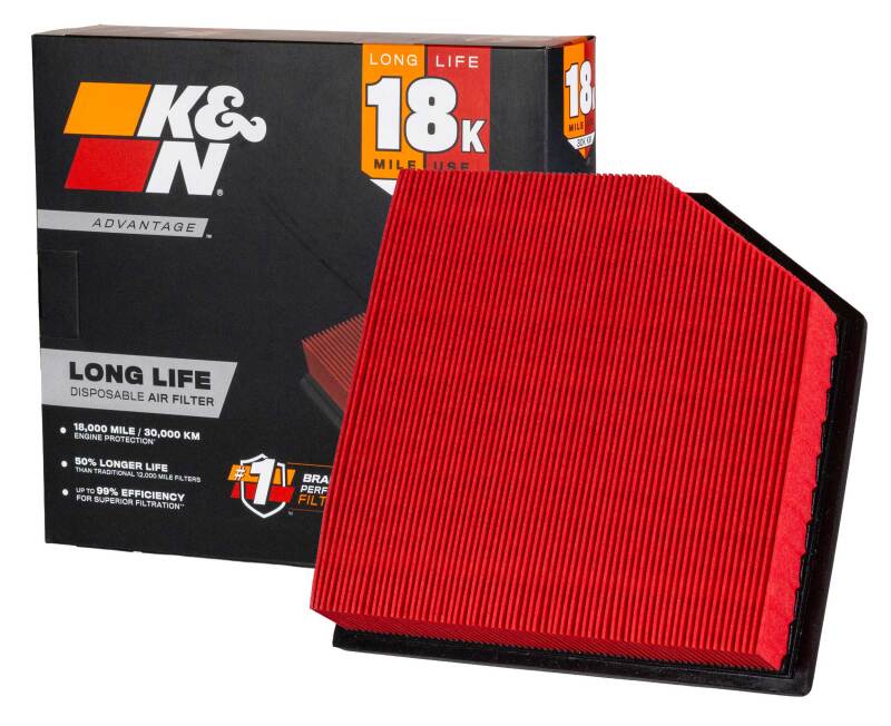 K&N Advantage Air Filter 18K Miles Lexus Gs460 V8-4.6L F/I 08-25