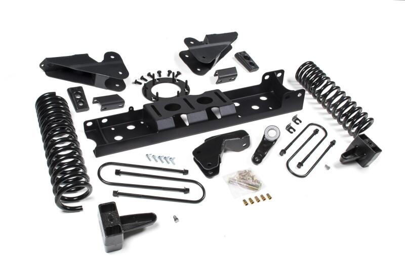 Zone Offroad 2019 Ram 3500 4.5in Radius Arm Brkt 2in Rr Block w/o Overload 8-Bolt TCase Nitro Shocks