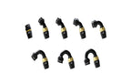 GReddy AN04 STRAIGHT HOSE END SWIVEL BLACK/GOLD ANODIZED
