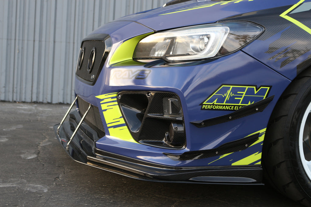 Carbon Fiber Front Bumper Top Canards - Subaru WRX STI 2015-2017