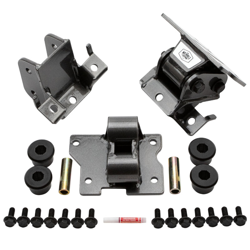 Wehrli 01-10 GM Duramax LB7/LLY/LBZ/LMM Heavy Duty Engine Mount - WCFab Grey