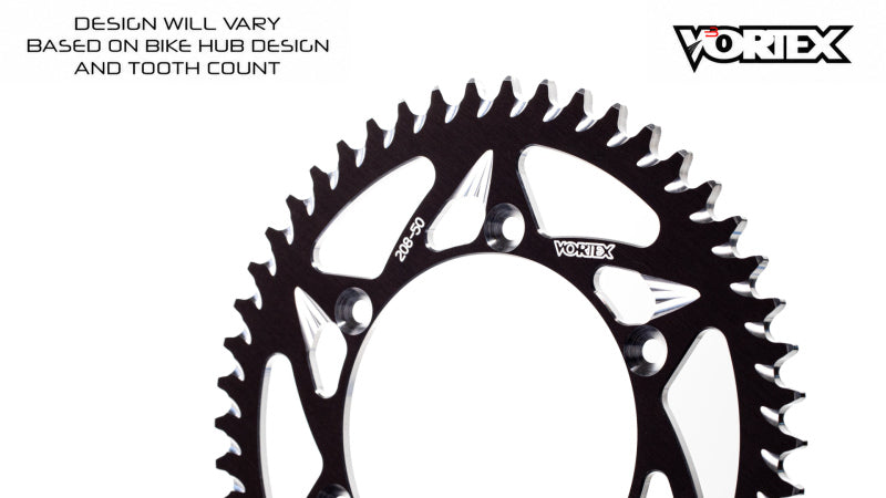 Vortex Racing 53 Tooth 520 Rear Sprocket - Black