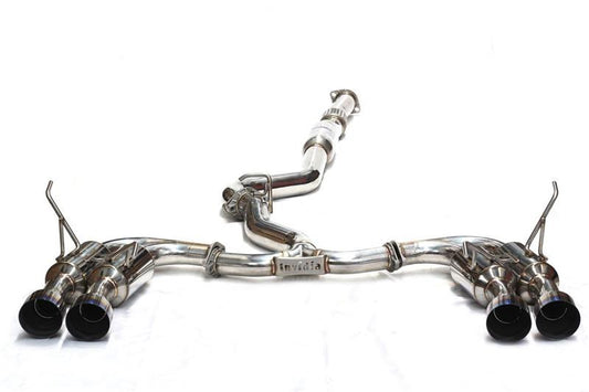 Invidia 2015+ Subaru WRX / STI Gemini/R400 Single Layer Quad Stainless Steel Tip Cat-Back Exhaust