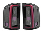 Raxiom 07-13 Chevrolet Silverado 1500 G2 LED Tail Lights- Black Housing- Smoked Lens