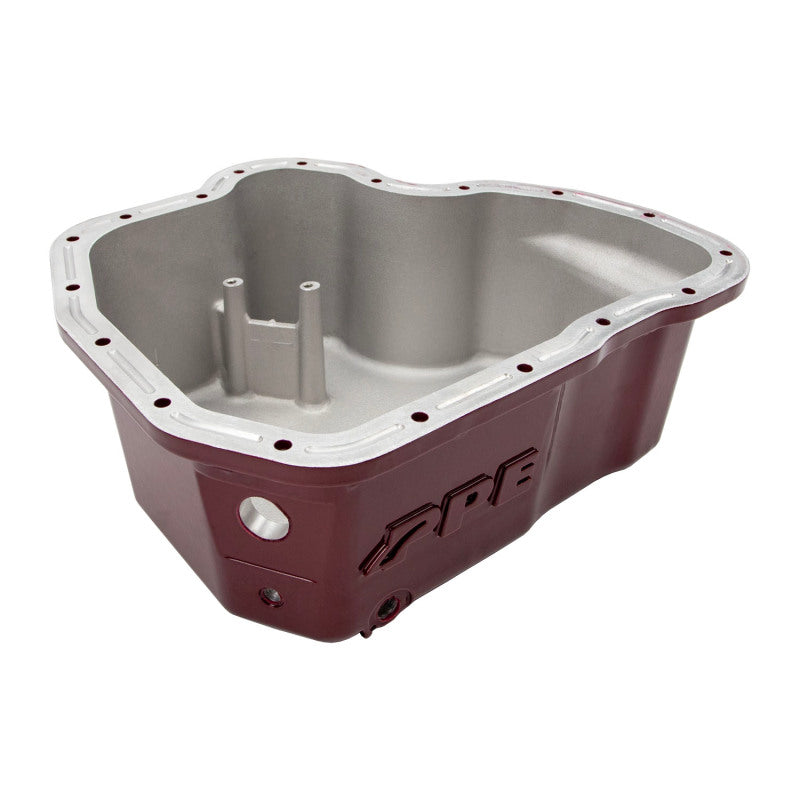 Wehrli 11-16 GM Duramax WCFab X PPE High Capacity Aluminum Oil Pan - Chevy Orange