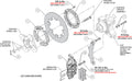 Wilwood kit rear UTV race polaris rzr xp turbo 2016-21 11.25 rotor ANO