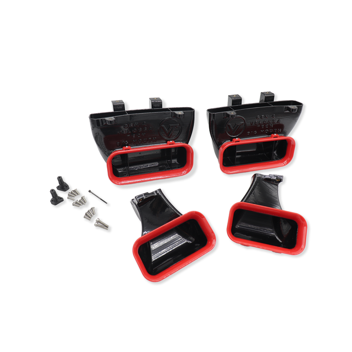 2015-2017 Ford F-150 and 2017-2020 Ford F150 Raptor Quad BIG MOUTH Ram Air Intake Snorkels