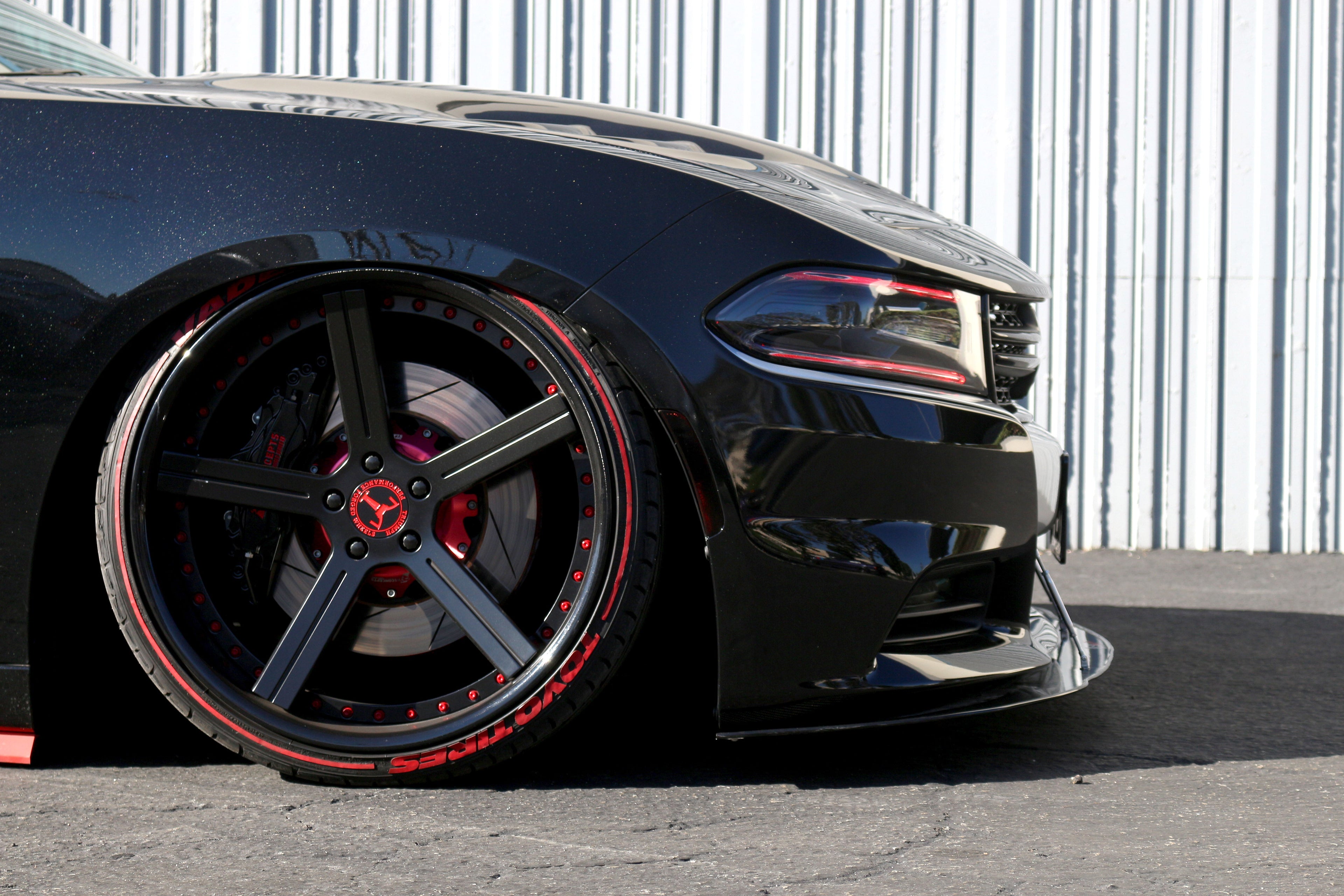 Dodge Charger RT/ SXT Carbon Fiber Front Wind Splitter 2015 - 2018