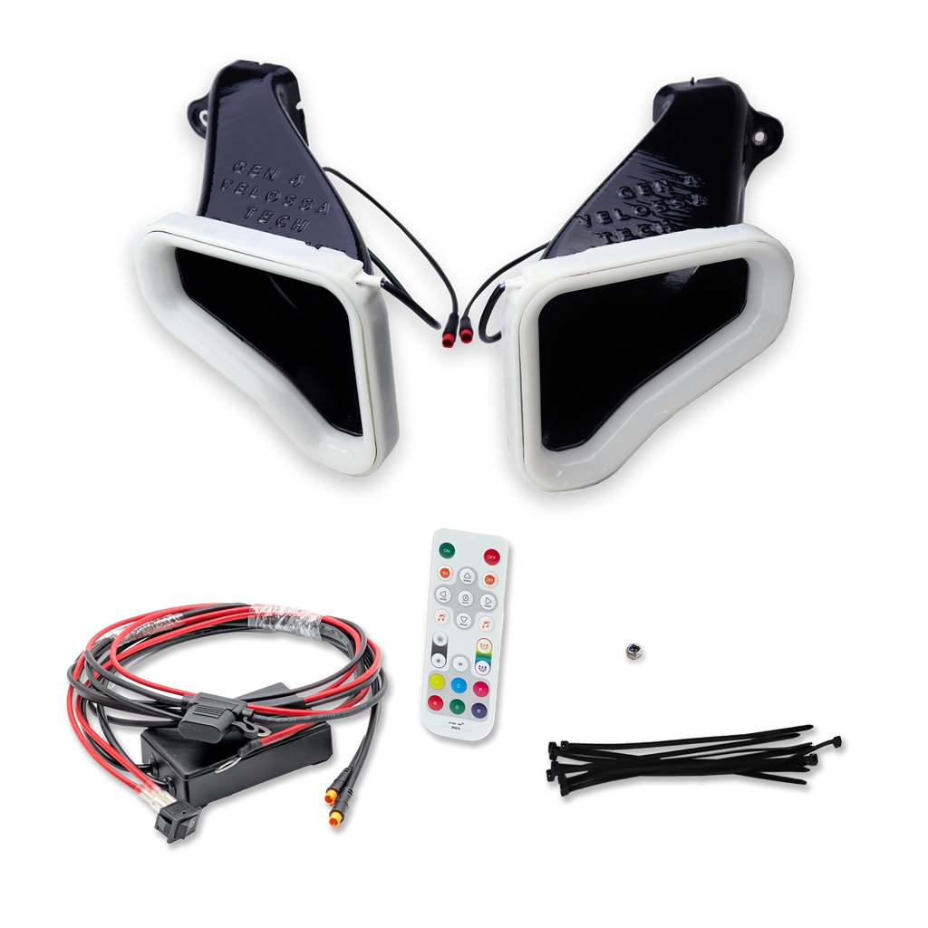 2017-2021 Genesis G70 3.3T Dual BIG MOUTH LIT KIT Ram Air Intake Snorkels