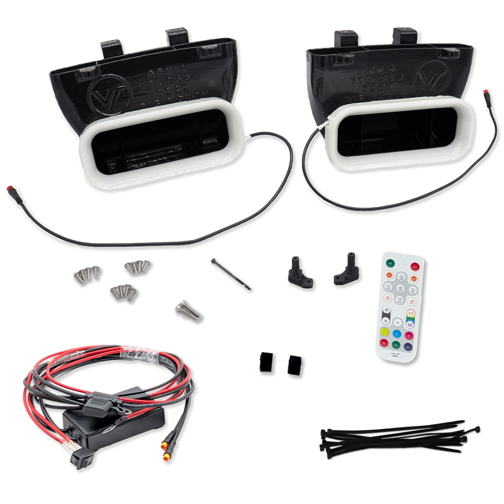 2015-2017 Ford F-150 and 2017-2020 Ford F-150 Raptor Dual BIG MOUTH LIT KIT Ram Air Intake Snorkels