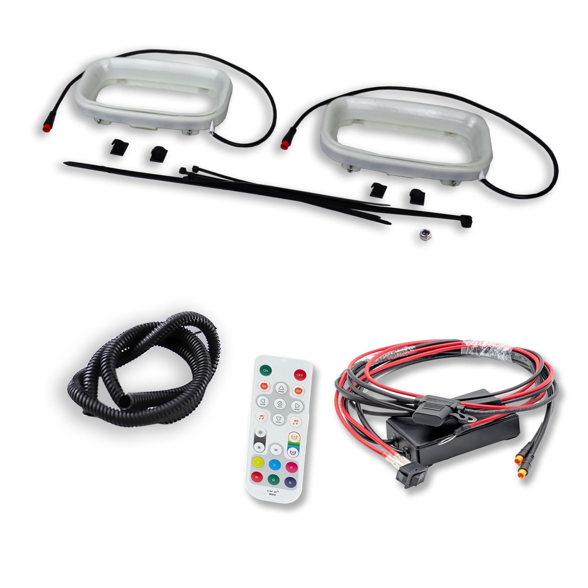 2022+ Genesis G70 3.3T Dual BIG MOUTH LIT KIT | LIT Flares and Controller Only
