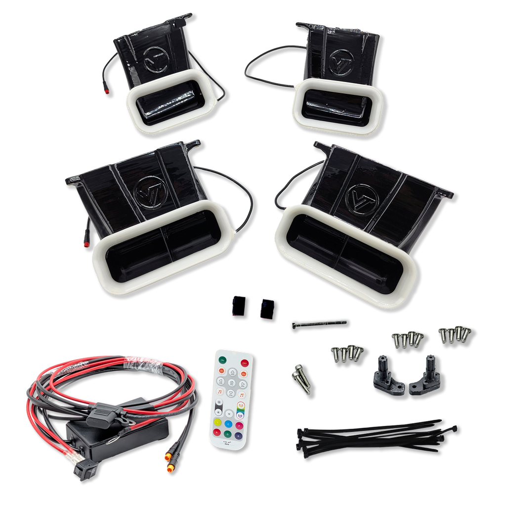 2021-2023 Ford F-150 and Tremor (non Raptor) Quad BIG MOUTH LIT KIT Ram Air Intake Snorkels