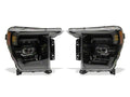 Raxiom 21-23 Ford F-150 CXR Series LED Headlights/White DRL- Black - Clear Lens