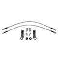 Wilwood flexline kit 22IN. M10X1.50 IF to 45 deg 1/8-27 NPT W/BRACKET