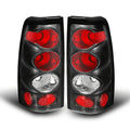 Raxiom 99-02 Chevrolet Silverado 1500 Fleetside Axial Series Tail Lights- Black- Smoked Lens