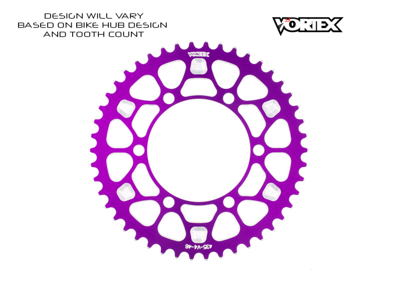 Vortex Racing V4 46 Tooth 520 Sprocket Use w/ 3766 Front - Purple
