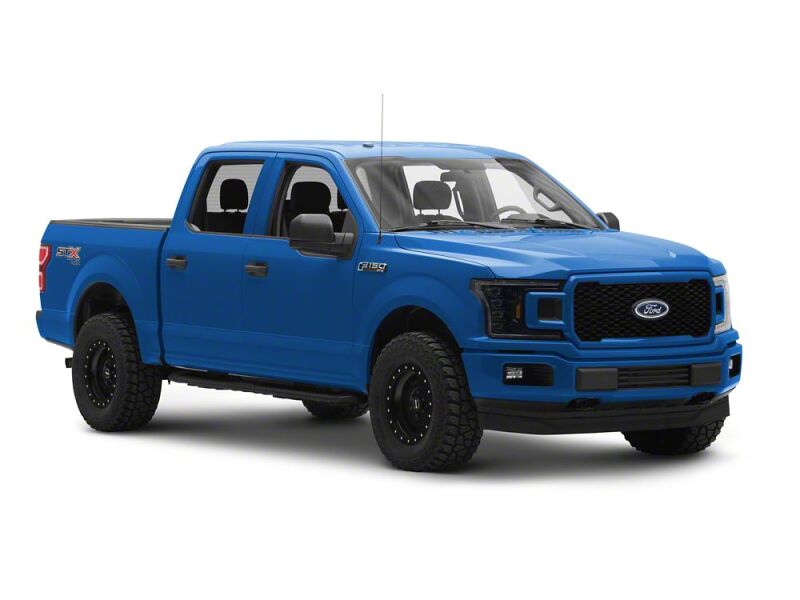 Raxiom 18-20 Ford F-150 CXR Series LED Headlights with Amber DRL- Black Housing- Clear Lens