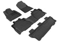 3D MAXpider 08-11 Toyota Sequoia w/ Bench 2nd Row Kagu Black Full Set