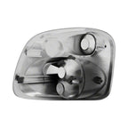 Raxiom 01-03 Ford F-150 Flareside Axial Series Version 2 Tail Lights- Black Housing- Clear Lens