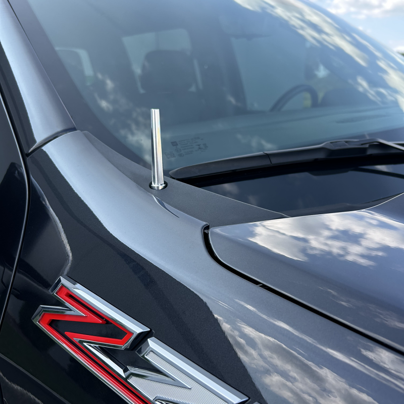 Wehrli 07.5-19 GM HD/14-23 GM 1500 Truck Billet TIG Torch Stubby Antenna - WCFab Grey