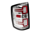 Raxiom 14-18 Chevrolet Silverado 1500 LED Tail Lights/Seq Turn Signals- Chrome- Clear Lens
