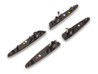 Raxiom 05-13 Chevrolet Corvette C6 Axial Series LED Side Markers- Smoked