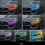 Infiniti Q60 Multicolor Flow DRL Boards (2016-2022)