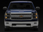 Raxiom 14-15 Chevrolet Silverado 1500 OE Projector Headlights/Chrome Trim- Black- Clear Lens