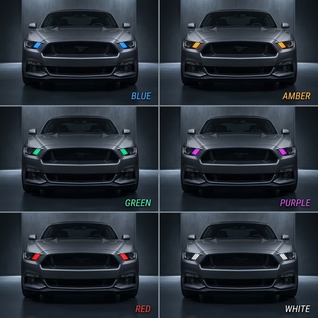 Ford Mustang Multicolor Flow Series DRL Boards (2015-2017)