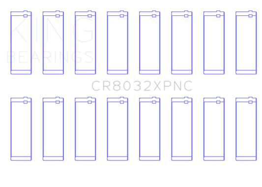 King Engine Bearings Chrysler 345/370 16V  (Size +0.5mm) Performance Rod Bearing Set