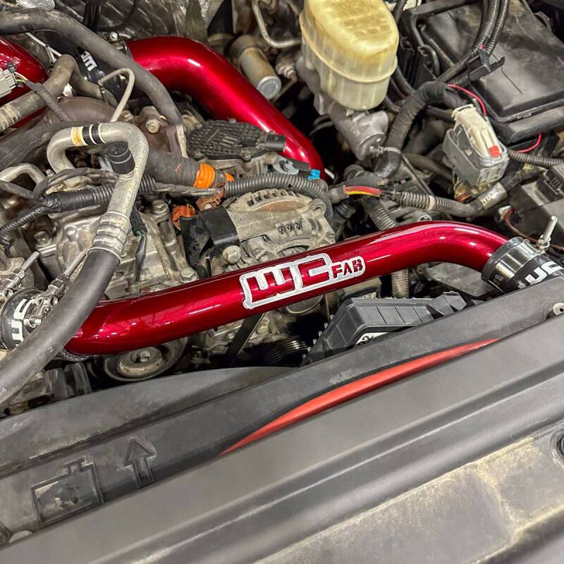 Wehrli 11-16 GM Duramax LML Upper Coolant Pipe - Kiwi Green