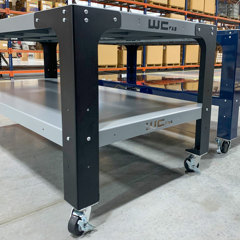 Wehrli Modular Steel Work Bench Top/Shelf Kit - 34in Tall x .120in Thick (Raw Steel)