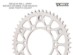 Vortex Racing V4 43 Tooth 530 Rear Sprocket - Silver