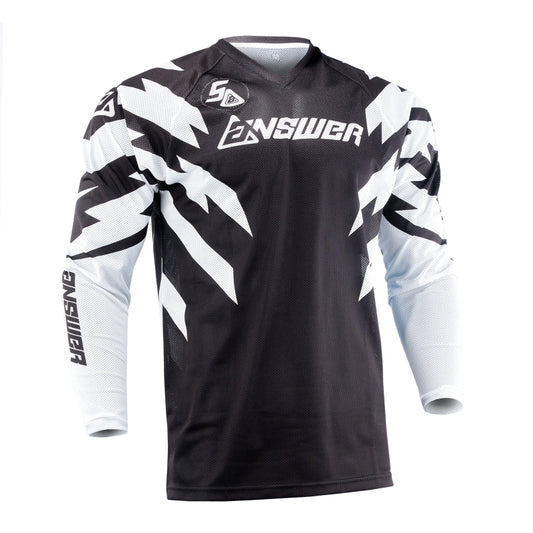 Answer 26 LE Syncron Rizz Vented Jersey Black/White/Cyan Youth - Medium