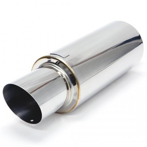 BLOX Racing 2.25 inch SL Sport Muffler - Matte Black