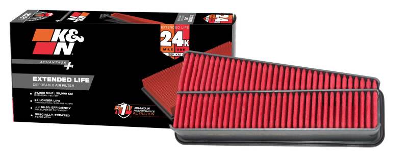 K&N Advantage Plus Air Filter 24K Miles Toyota Tacoma/Tundra 05-10 4 Run 02-09 Fj Cruiser 07-09
