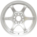 Gram Lights 57DR 15x8.0 +35 4x100 Sunlight Silver Wheel