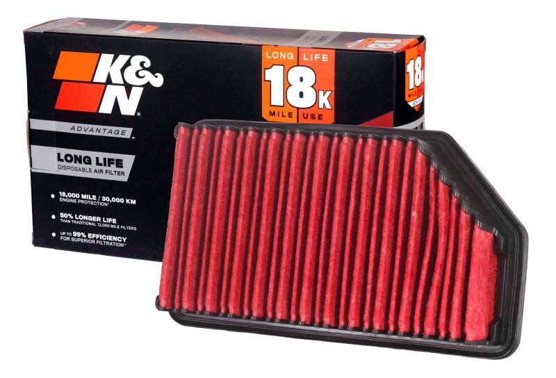 K&N Advantage Air Filter 18K Miles Hyundai Accent L4-1.6L F/I 12-17