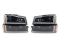 Raxiom 03-06 Chevrolet Silverado 1500 LED LightBar OE Proj Headlights/Bumper Lights- Black - Clear