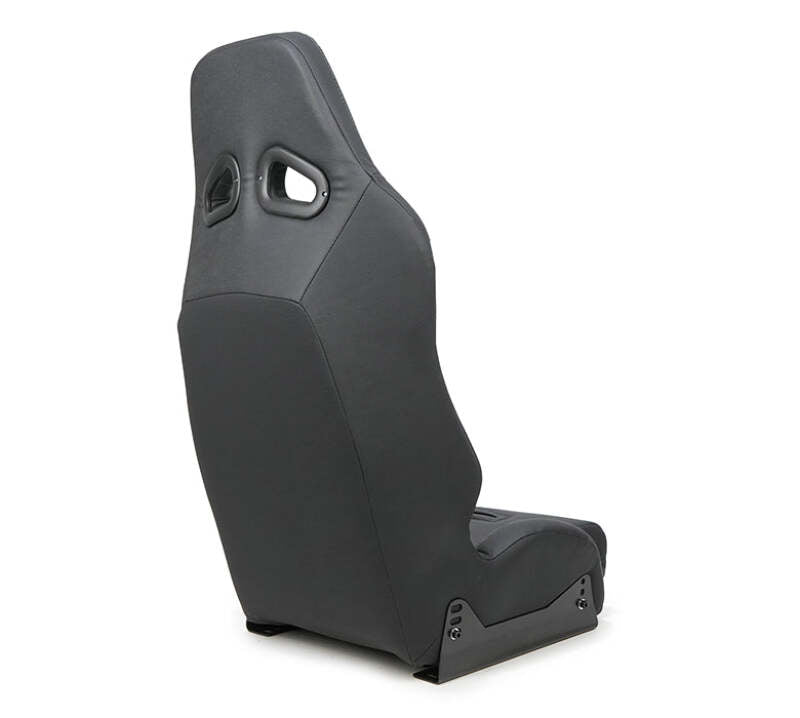 NRG Defender Water Resistant Steel Frame Suspension Seats Black w/ Black Trim & Yellow Embroidery
