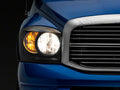 Raxiom 06-08 Dodge RAM 1500 Axial Series Euro Headlights- Black Housing- Clear Lens